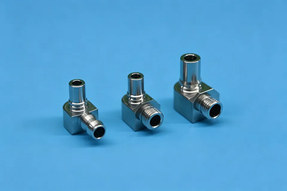 英翰尼液冷接头 CNC 加工样件：NVQD 液冷接头