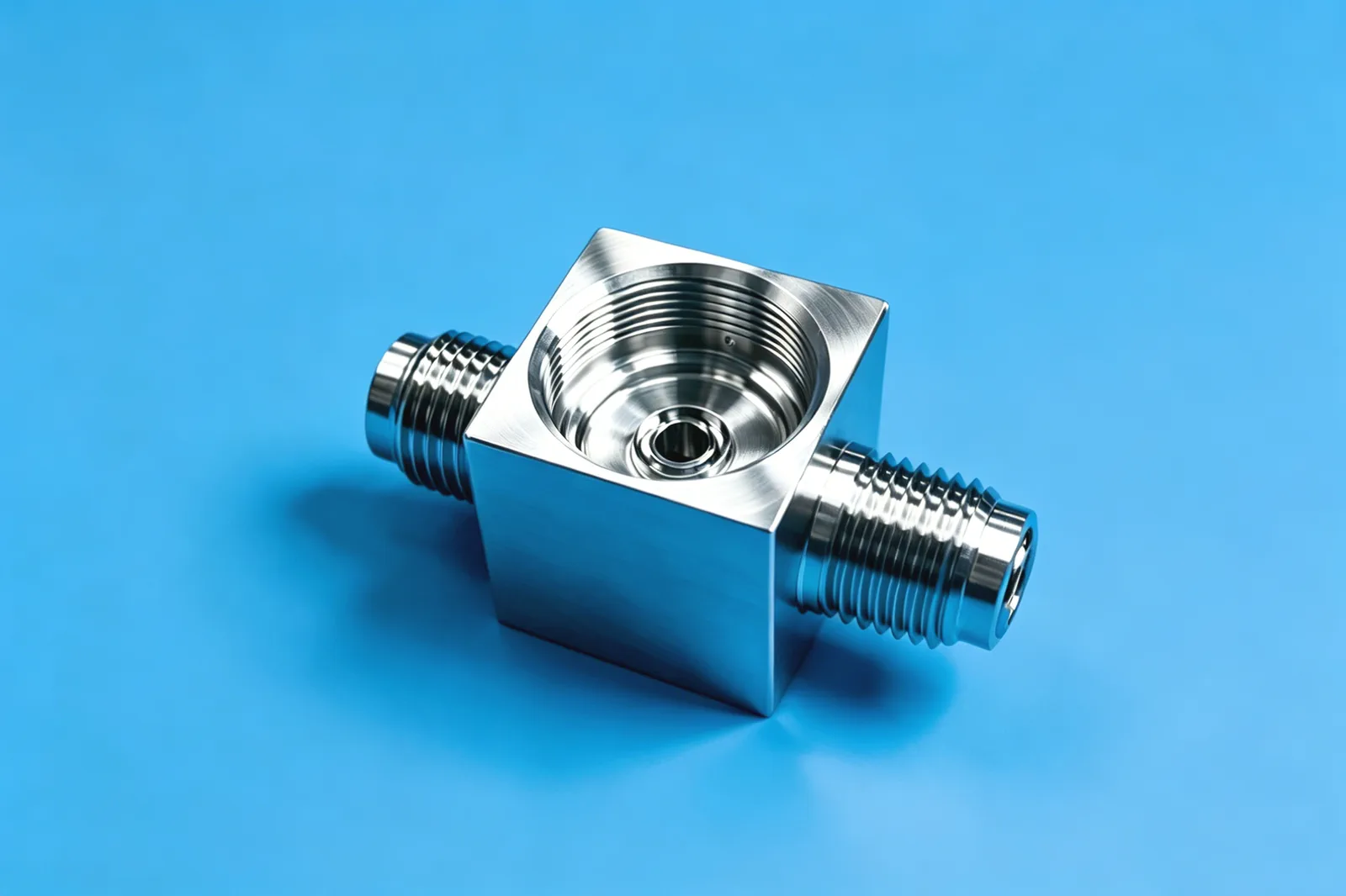 Physical liquid-cooling precision-machined component